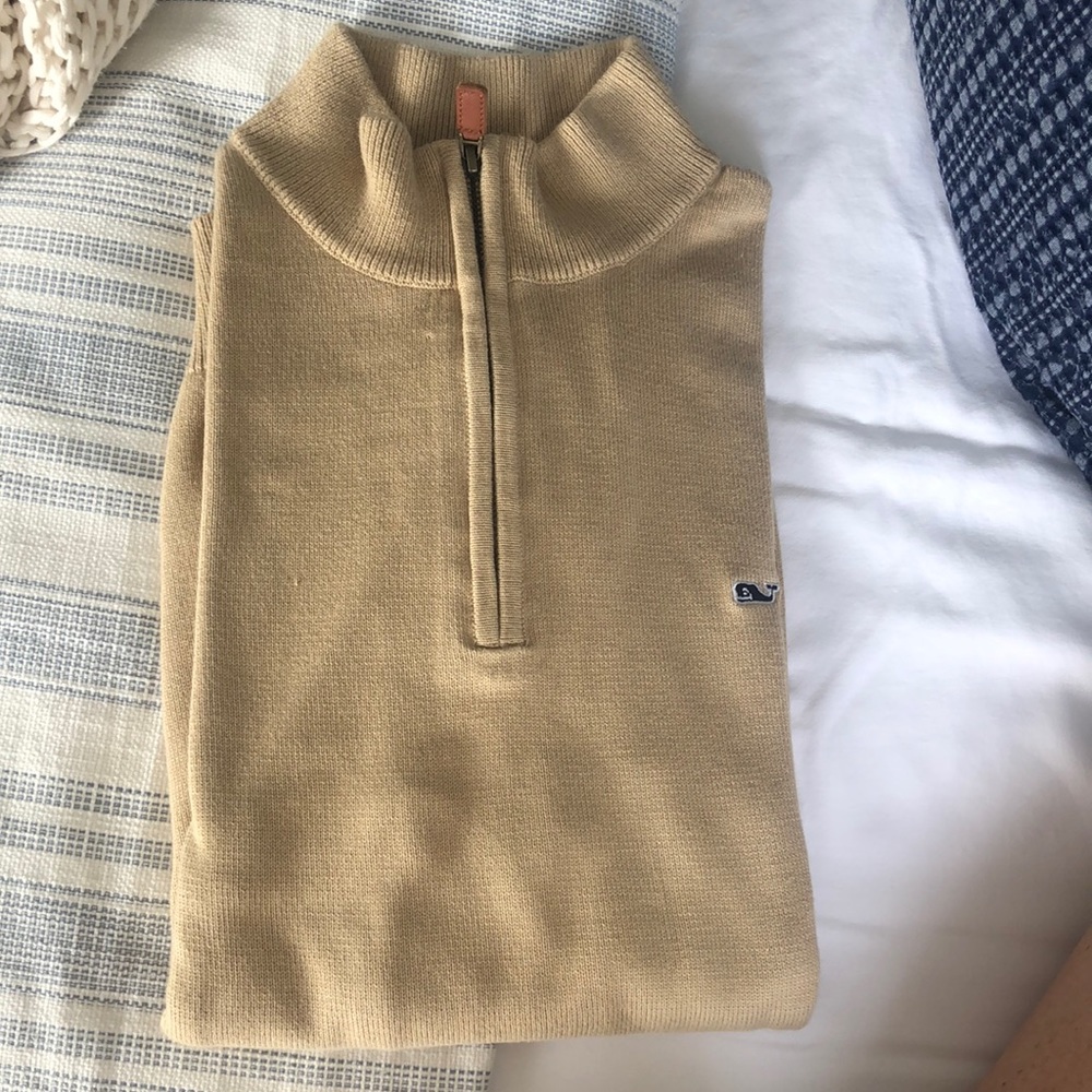 Vineyard Vines 3/4 zip sweater